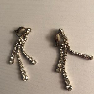 Clip on silver earrings